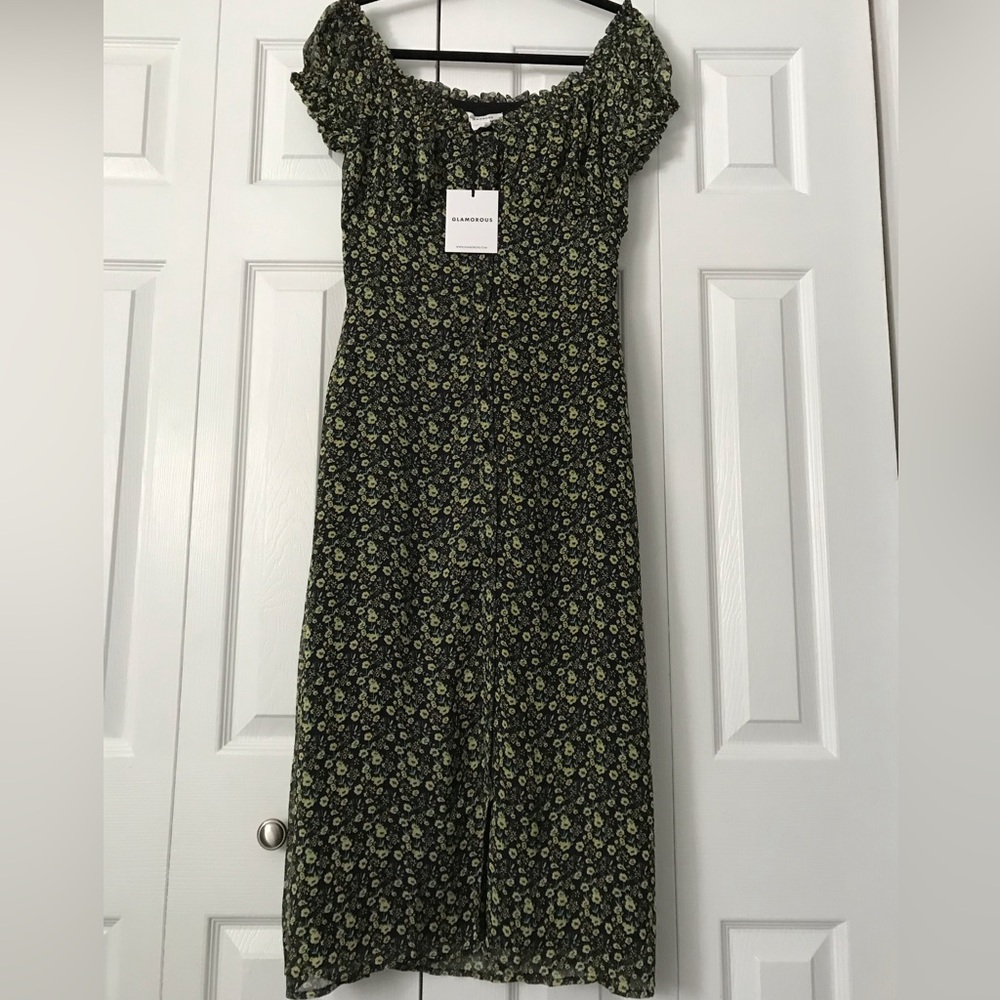 Glamorous Floral Midi Dress NWT Size Small